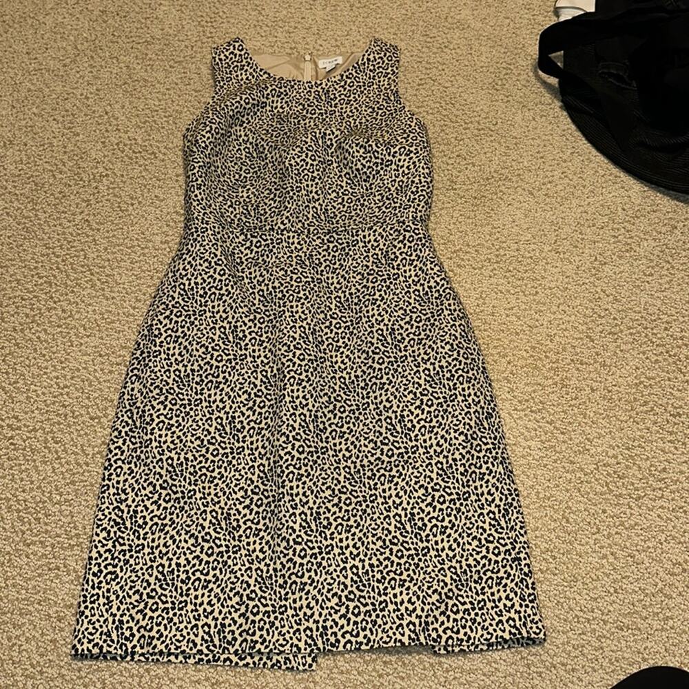 JCrew sleeveless cheetah print dress - size 4